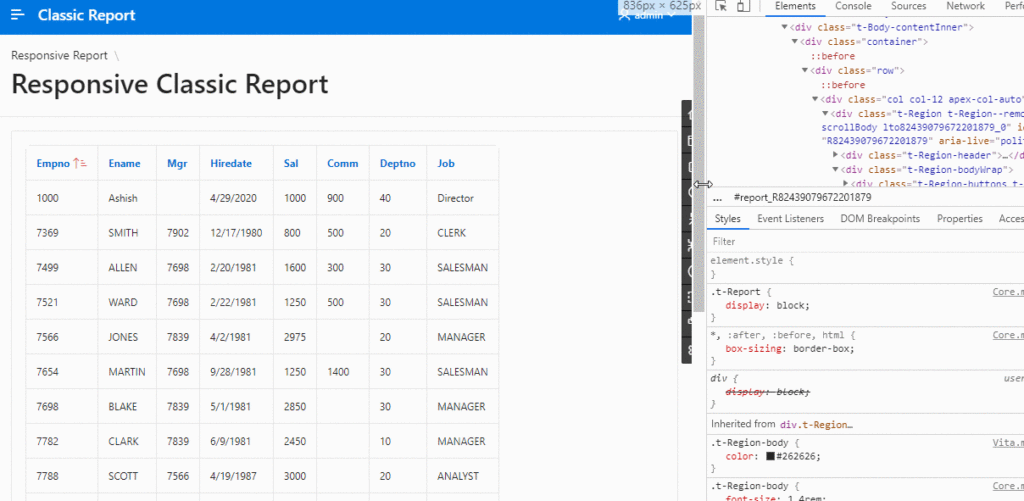  Reflow Report در اوراکل اپکس